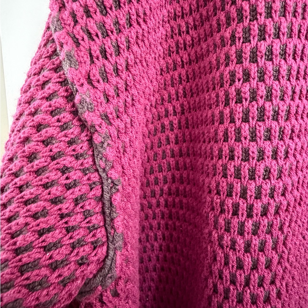 NWT Free People Maisie Oversized Sweater in Cranberry Fudge XL (L tag) - Picture 3 of 7